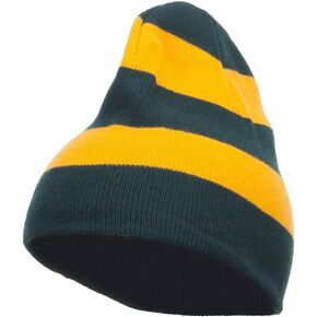 Otto Striped Knit Short Beanie
