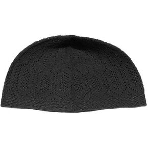 White Eid Koofi Kufi Cap Mens Muslim Designer Stretchable Prayer Topi. Ramadan in Saudi Arabia