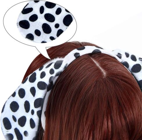 eyigylyo هالوين الدلماسي زي مجموعة آذان الكلب عقال الدلماسي ضيق الذيل ربطة العنق للأطفال فتاة هالوين عيد الميلاد تأثيري حلي in Kuwait