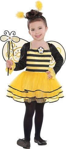 Ballerina Bee Costume Set - Adorable Kids Black & Yellow Dress-Up Outfit (Size 4-6) - Perfect For Parties, Dance Performances & Creative Play in Saudi Arabia