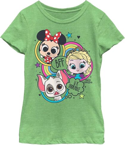 Doorables Jumble Minnie Elsa Olaf Girls Short Sleeve Tee Shirt in Saudi Arabia