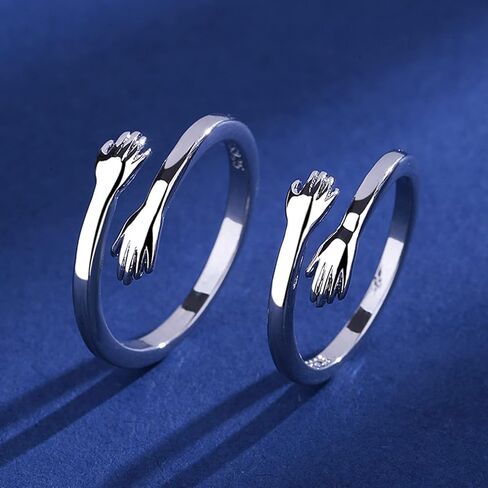 قلادة عناق وخاتم عناق للزوجين قلادة حنون عناق قلادة هدايا عيد الحب لها قلادة للزوجين له ولها in Kuwait