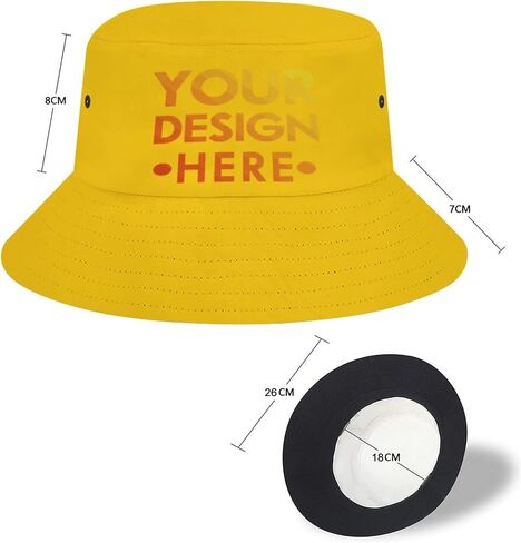 Custom Bucket Hats Personalized Summer Sun Hat Fisherman Cap for Travel Beach in Saudi Arabia