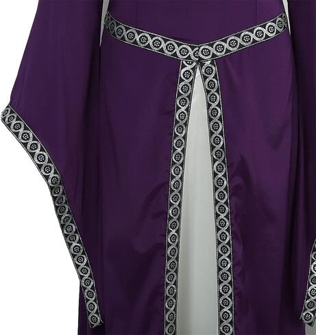 Lehauya Womens Renaissance Costumes Medieval Irish Dress Victorian Retro Gown Cosplay Long Dress in Kuwait