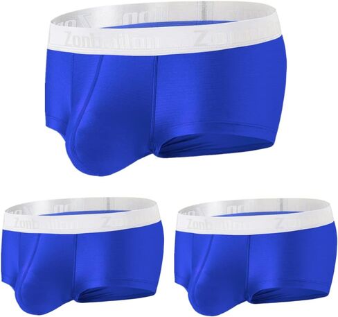 ZONBAILON رجل الانتفاخ تعزيز الحقيبة سراويل داخلية للرجال الحرير الجليد منخفضة الارتفاع السلس Tagless جذوع الملابس الداخلية حزمة M L XL 2XL 3XL in Kuwait