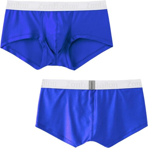 ZONBAILON رجل الانتفاخ تعزيز الحقيبة سراويل داخلية للرجال الحرير الجليد منخفضة الارتفاع السلس Tagless جذوع الملابس الداخلية حزمة M L XL 2XL 3XL in Kuwait