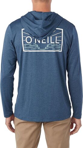 O'NEILL Mens Trvlr Upf Hooded L/s Long Sleeve Pullover, Heather Navy, M in Saudi Arabia