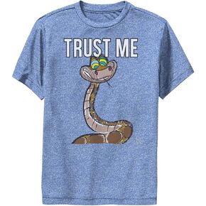 Disney Jungle Book Trust Me Kaa-Dsjb00xmsc Boys Short Sleeve Tee Shirt