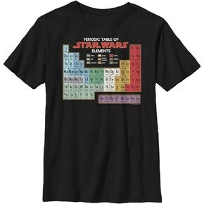 STAR WARS Periodically Boy's Solid Crew Tee