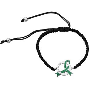 CHOOOR Organ Donor Jewelry Organ Donor Green Ribbon Adjustable Bracelet Organ Donor Gift Organ Donation Awareness Gift (Organ Donor rope)