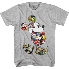 Disney Mickey Mouse Scene Me Classic Designs Adult Men's T-Shirt