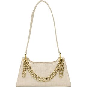 CHIC DIARY Small Tote Bag for Women Pu Leather Top Handle Crossbody Clutch Purse Classic Crocodile Shoulder Handbag