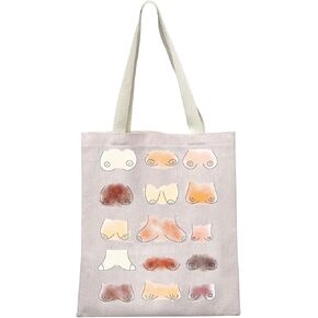 XYANFA Boob Cancer Tote Bag Breast Awareness Body Positivity Tote Bag Boobies Gift Equality Mastectomy Feminist Tote Bag
