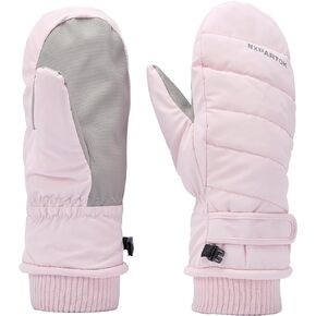 Winter Women Ski Mittens, Waterproof Touch Screen Snow Mitts, Anti Slip Warm Windproof Snowboard Gloves for Skiing Hiking Cycling