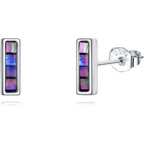 YFN Bar Earrings Sterling Silver Bar Dangle Drop Stud Earrings Jewelry Gifts for Women Men Girls