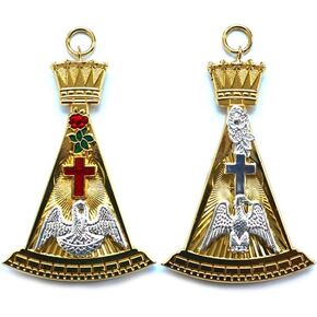 18th Degree Scottish Rite Masonic Collar Jewel - [3'' Tall]