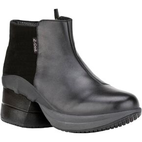Z-CoiL Pain Relief Footwear: Women's Olivia Black Leather Fashion Boot