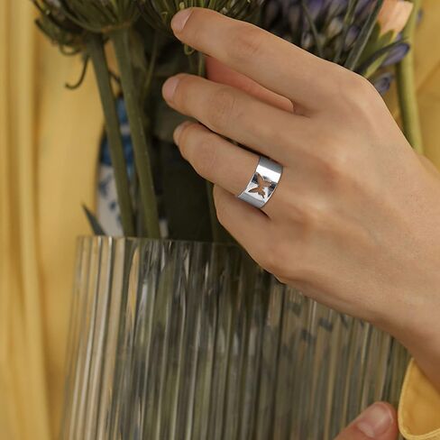 FUNRUN JEWELRY 16 قطعة مجموعة خواتم الاصبع للنساء والرجال خواتم مفتوحة على شكل قوطي عتيق مع سلاسل خواتم مفصل الشرير قابلة للتعديل in Kuwait