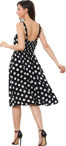 SIMPLY COUTURE Women's Plus Size Casual Black Pink Flamingo Pattern Style Sleeveless A-Line Dress in Saudi Arabia