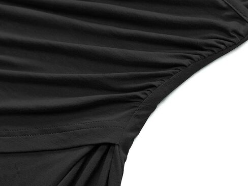 GUBERRY Women's Deep V Neck Sleeveless Unique Cross Wrap Sexy Slim Fit Tops in Kuwait