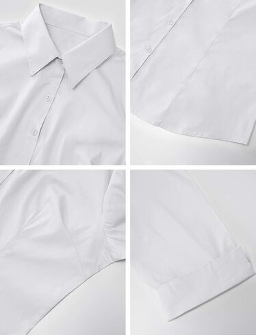 LE3NO قمصان عمل كاجوال برقبة على شكل حرف V وأكمام 3/4 للسيدات بتصميم رفيع وممدد in Kuwait