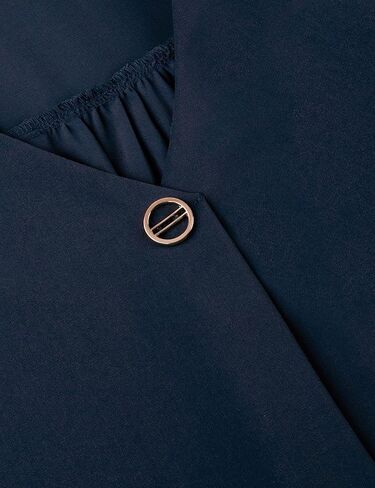 Bebonnie Womens Casual Summer Ruffle Sleeve V Neck Loose Fit Chiffon Blouse Tops in Kuwait