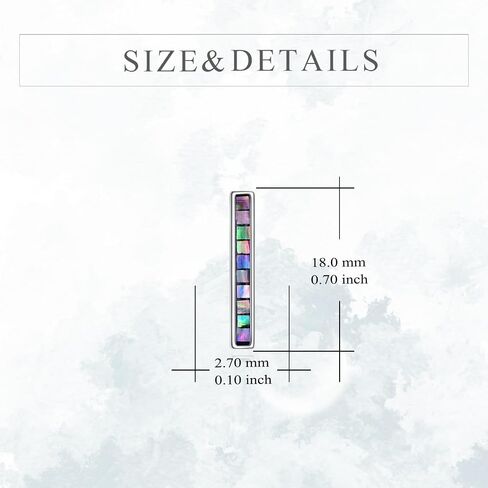 YFN Bar Earrings Sterling Silver Bar Dangle Drop Stud Earrings Jewelry Gifts for Women Men Girls in Saudi Arabia