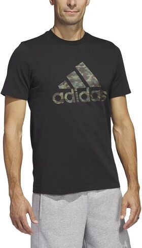adidas Men's Camo Short Sleeve Logo Tee in Saudi Arabia