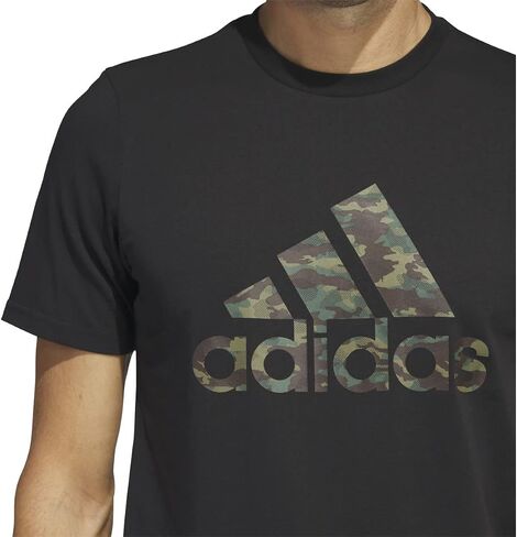 adidas Men's Camo Short Sleeve Logo Tee in Saudi Arabia