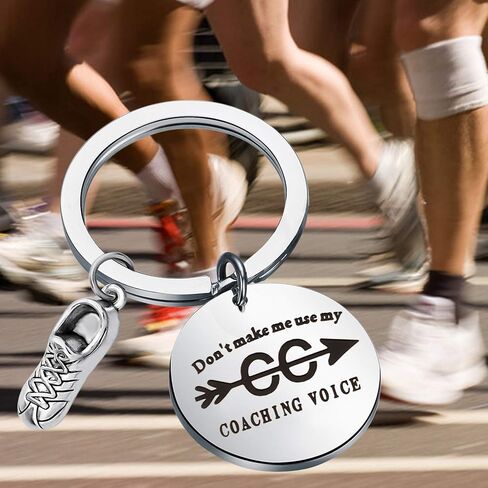 BAUNA Marathon Runner Keychain Keychain عبر البلاد هدايا الجري لا تجعلني أستخدم تدريب CC الخاص بي in Saudi Arabia