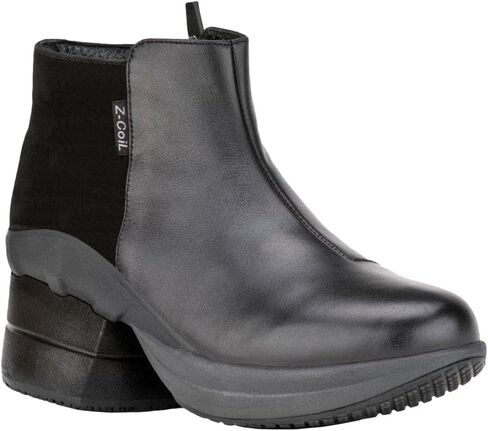 Z-CoiL Pain Relief Footwear: Women's Olivia Black Leather Fashion Boot in Saudi Arabia