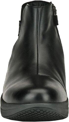 Z-CoiL Pain Relief Footwear: Women's Olivia Black Leather Fashion Boot in Saudi Arabia