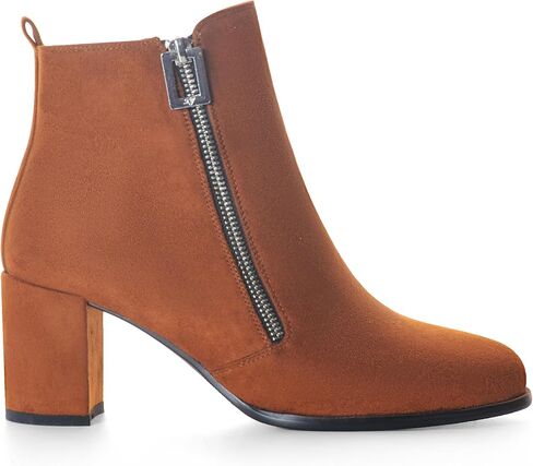 حذاء نسائي من ANN CREEK مصنوع من الجلد السويدي الصناعي بسحاب جانبي وكعب ملفوف in Kuwait