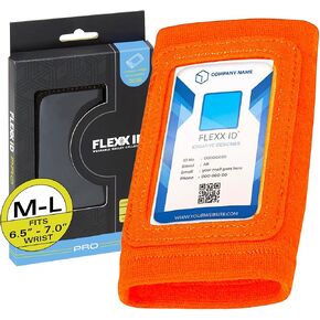 PRO Secure RFID-Enabled Clear Window Arm Badge Holder Wallet with Velcro Pocket - Quick Hands-Free Access for Secured Areas - Ski Pass Holder - Ideal for Work, Gym, Travel - Black