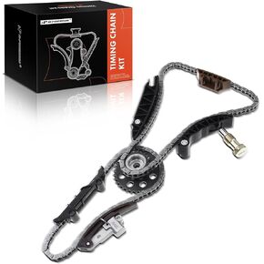 A-Premium 10PCS Engine Timing Chain Kit W/Tensioner & More [fits DOHC, 6Cyl 3.6L] Compatible with Audi Q7 2007-2010 & Volkswagen Touareg 2007-2015, Passat, CC 2009-2015, Replace# 03H109503, 021109469