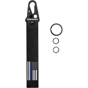 Dsycar American Flag Keychain Clip, Personalized Flag Keychain Tag Carabiner Key Chains Key Ring Clip Gift for Men and Women