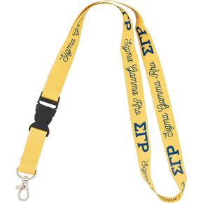Desert Cactus Sigma Gamma Rho Lanyard Sorority Car Keys ID Badge Holder Keychains Detachable Breakaway Snap Buckle (Lanyard - Yellow)