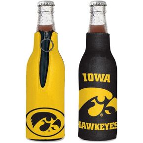WinCraft NCAA Iowa Hawkeyes Bottle Cooler, Team Colors, One Size