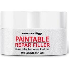 حشو جلدي، إصلاح الجلد القابل للطلاء للتمزقات، الثقوب مع دليل سهل خطوة بخطوة، إصلاح الخدوش الجلدية للأحذية والأثاث ومقاعد السيارات - جل إصلاح الجلود - أبيض in Kuwait