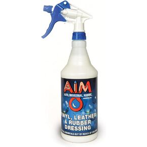 AIM VLR Car Interior and Leather Dressing - 1 Gal - Dressing Solution for Leather Care, Rubber, Vinyl’s, Tire Dressing, and Plastics White