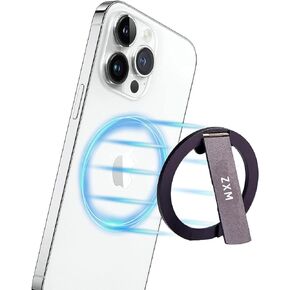 ZXM Magnetic Kickstand Attachment for iPhone,Magnetic Phone Stand,Phone Kickstand for Magsafe,X1 Magsafe Stand for iPhone 15,14,13,12,11 Series&Huawei,Samsung,Blue