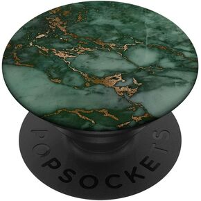 Elegant Dark Forest Green & Jade Green Pattern PopSockets PopGrip: Swappable Grip for Phones & Tablets