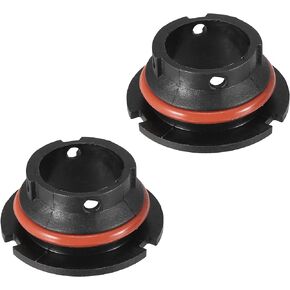 X AUTOHAUX 2pcs 9007 9004 LED Headlight Adapter Base Bulb Sockets Retainer Holder Universal for Car Black