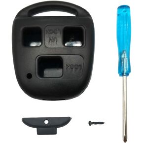 Upgraded Replacement Key Fob Cover Shell Fit for Toyota Land Cruiser FJ Cruiser Keyless Entry Remote Car Key Case with Screwdriver (1)