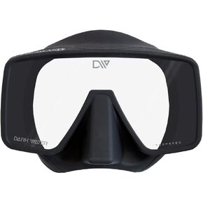 XS Scuba Highland Dark Water Dive Mask, Black