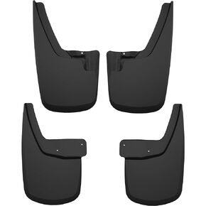 Husky Liners - Front & Rear Mud Guards | Fits 2024 GMC Canyon, Crew Cab (Excludes AT4X Models) - Front & Rear Set - Black, 4 Pcs. | 58326