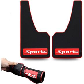 Soft Material Automotive Fender Car Mud Flaps Universal Fit Black Splash Guards Rubber mud Guard No Collision Universal(Sports)