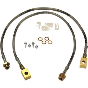 Skyjacker (FBL88) 4"- 6" Stainless Steel Brake Line - Pair,Black