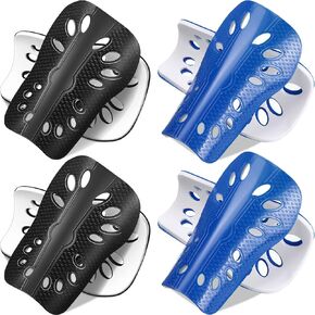 4 Pairs Kids Soccer Shin Guards Breathable Shin Guard Sleeves Toddler Shin Guards for Soccer Girls Boys Child Calf Protective Gear Shin Pad for 3-10 Years Old Children Soccer