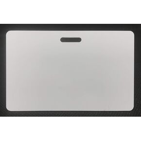 100 Blank PVC Plastic Photo ID Horizontal Slot Punch Card 30Mil